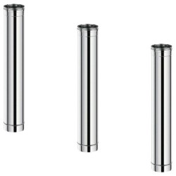 Conduit concentrique de cheminée inox polycombustible