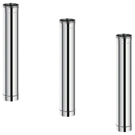 Conduit concentrique de cheminée inox polycombustible
