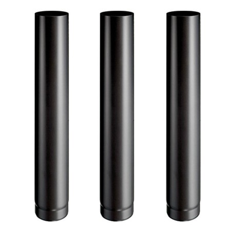 Conduit de cheminée simple paroi en acier aluminé