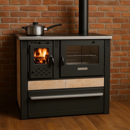 RUSTICO Cuisinière à bois A+ 10 KW
