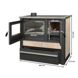 RUSTICO Cuisinière à bois A+ 10 KW