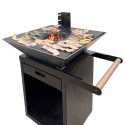 Brasero design BRAZ'N'ROLL, haut de gamme fabriqué en France