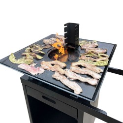 Brasero design BRAZ'N'ROLL, haut de gamme fabriqué en France