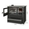 RUSTICO ECO Cuisinière à bois A+ 10 KW