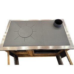 RUSTICO CORTEN Cuisinière à bois A+ 10 KW