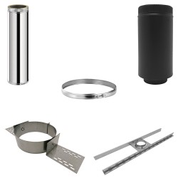 Kit conduit isolé en intérieur hauteur 4m Ø150