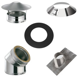 Kit conduit isolé en intérieur hauteur 4m Ø150