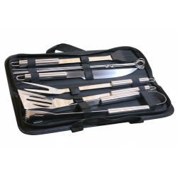 Set Barbecue Brasero en Acier Inoxydable 10 pièces
