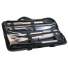 Set Barbecue Brasero en Acier Inoxydable 10 pièces
