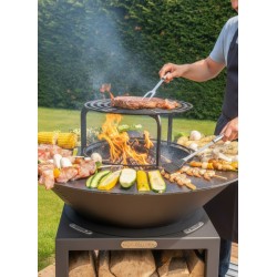 Set Barbecue Brasero en Acier Inoxydable 10 pièces