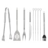 Set Barbecue Brasero en Acier Inoxydable 10 pièces