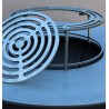 Table brasero barbecue ISLAND avec plaque et grille amovible en acier