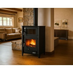 Maestro Poêle à bois avec four 13 KW