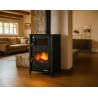 Maestro Poêle à bois avec four 13 KW