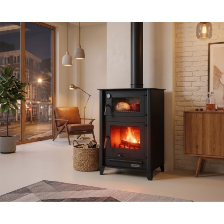Maestro Poêle à bois avec four 13 KW
