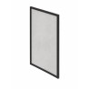 Protection murale rectangulaire pour poêle 85 x 120 cm - Noir