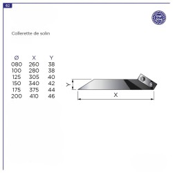 Solin en plomb 0-45° + collerette
